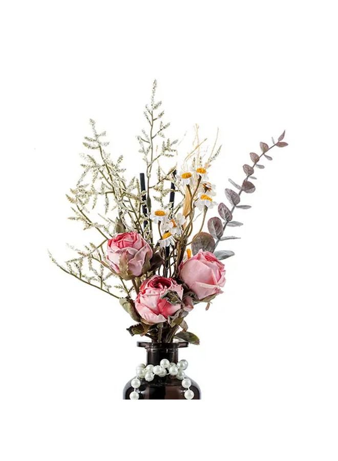 ترتيب الزهور الاصطناعية المعطرة بجرس الرياح الأزرق مع مزهرية - Image 4